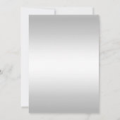 Zwart Witte Strik & Kanten Doop Uitnodiging (Achterkant)