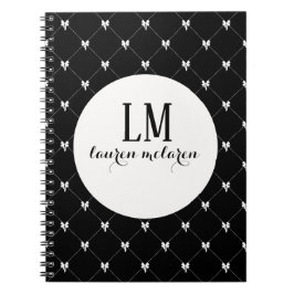 Zwart & Witte Strik Monogram Notitieboek