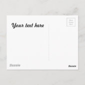 Zwart-witte stripappel briefkaart (Achterkant)