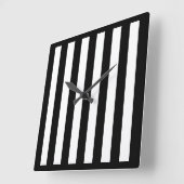 Zwart-witte Striped wandklok (Hoek)