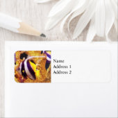 Zwart-witte stripvis etiket (Insitu)