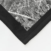 Zwart-witte  stuurmachinemotor fleece deken (Hoek)