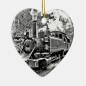 Zwart-witte stuurmachinemotor keramisch ornament (Rechts)