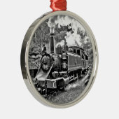 Zwart-witte  stuurmachinemotor metalen ornament (Rechts)