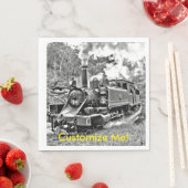 Zwart-witte  stuurmachinemotor servet (Insitu)