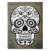 Zwart-witte suiker Schildertje Notitieboek (Voorkant)