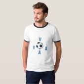 Zwart-witte T-shirt VIRGINIA SPORT (Voorkant volledig)
