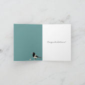 Zwart-witte taart door turkooise franse deuren kaart (Binnen)