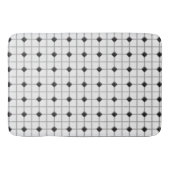 Zwart-witte tapijtmat badmat (Voorkant)