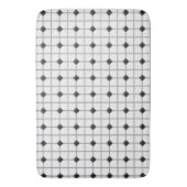 Zwart-witte tapijtmat badmat (Voorkant Verticaal)