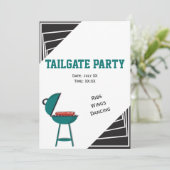 Zwart-witte tapijtribben Wings Dansparty Kaart (Staand voorkant)