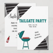 Zwart-witte tapijtribben Wings Dansparty Kaart (Voorkant / Achterkant)