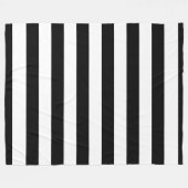 Zwart-witte tapijtschelp fleece deken (Voorkant (Horizontaal))