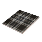 Zwart-witte Tartantegel Tegeltje (Zijkant)