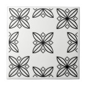 Zwart-witte tegel tegeltje (Voorkant)