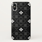 Zwart-witte Tegels iPhone/iPad draagtas Case-Mate iPhone Case (Achterkant)