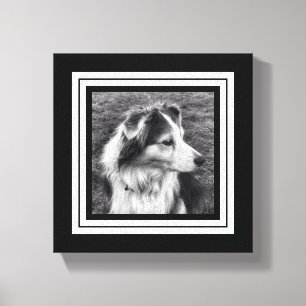 Zwart-witte telefoon Pic Mini Size Canvas Afdruk