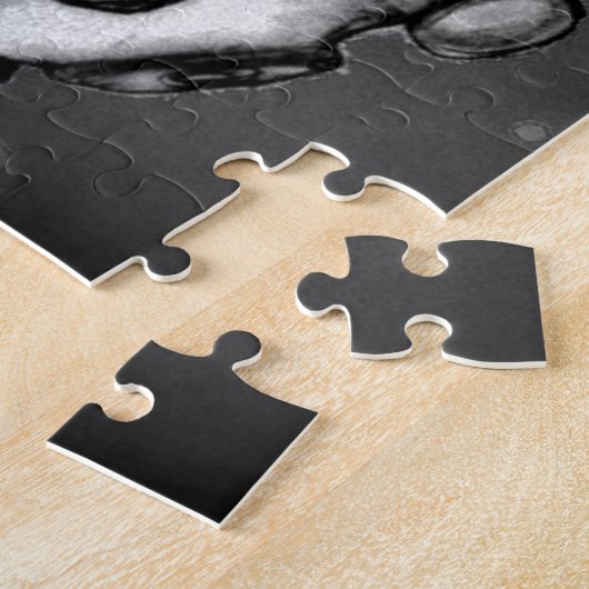 Zwart-witte tentakel en belletjes Puzzle Legpuzzel (Zijkant)