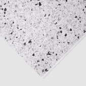 Zwart-witte terrazzo textuur doe-het-zelf loft dec tissuepapier (Detail)