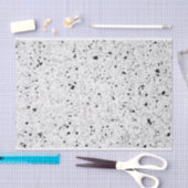 Zwart-witte terrazzo textuur doe-het-zelf loft dec tissuepapier (Craft)