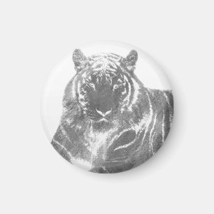 Zwart-Witte Tijger Magneet
