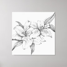 Zwart-witte tijgerlelie