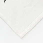 Zwart-witte tijgerlelie fleece deken (Hoek)