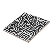 Zwart-witte tinten tegeltje (Zijkant)