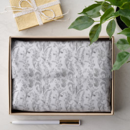 Zwart Witte Toile Bloemrijke Elegante Chic Tissuepapier