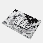 Zwart & Witte Tokyo Deurmat (Schuin)