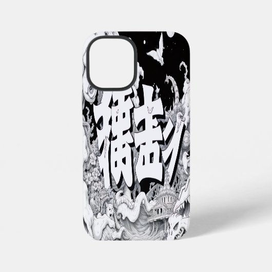 Zwart & Witte Tokyo iPhone Hoesje (Achterkant)