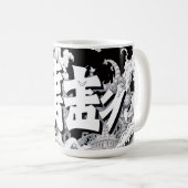 Zwart & Witte Tokyo Koffiemok (Voorkant rechts)