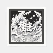 Zwart & Witte Tokyo Servet (Voorkant)