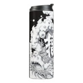 Zwart & Witte Tokyo Thermosbeker (Gedraaid links)