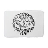 Zwart-witte tribaal badmat (Voorkant)