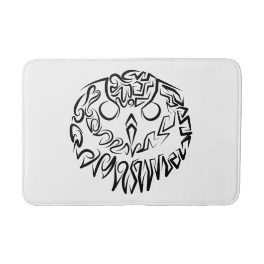 Zwart-witte tribaal badmat (Voorkant)