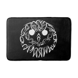 Zwart-witte tribaal badmat