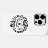 Zwart-witte tribaal Case-Mate iPhone case (Achterkant (horizontaal))