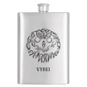 Zwart-witte tribaal flacon (Voorkant)