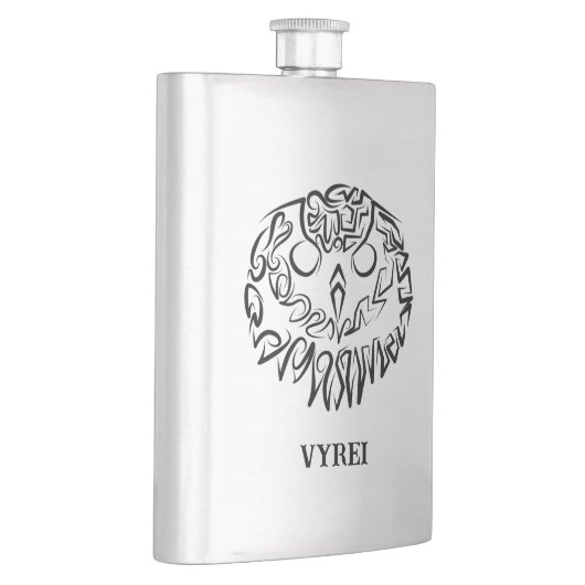 Zwart-witte tribaal flacon (Rechts)