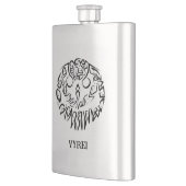 Zwart-witte tribaal flacon (Links)