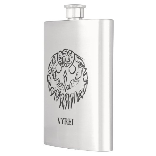 Zwart-witte tribaal flacon (Links)