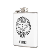 Zwart-witte tribaal heupfles (Links)