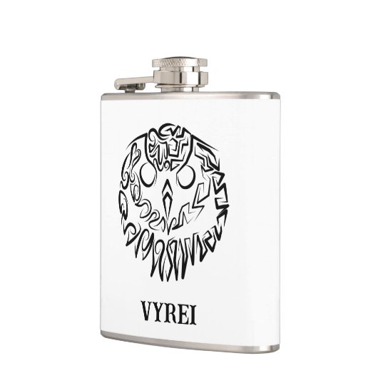 Zwart-witte tribaal heupfles (Links)