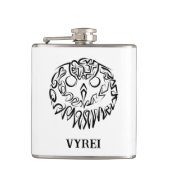 Zwart-witte tribaal heupfles (Voorkant)