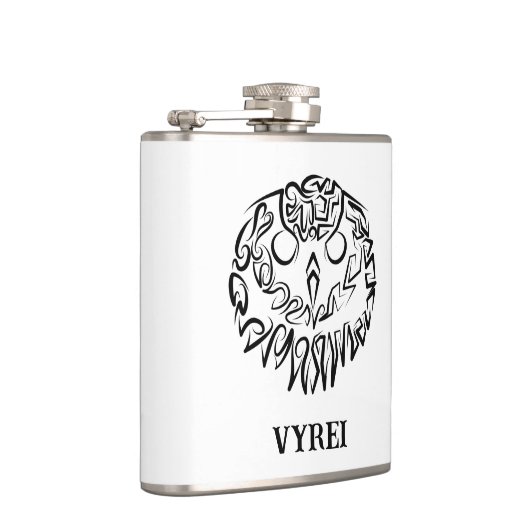 Zwart-witte tribaal heupfles (Rechts)