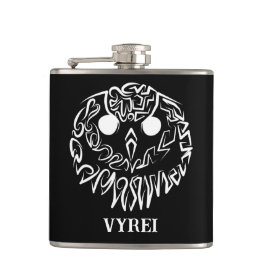 Zwart-witte tribaal heupfles