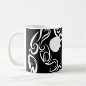 Zwart-witte tribaal koffiemok (Links)