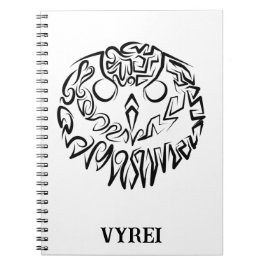 Zwart-witte tribaal notitieboek