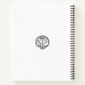 Zwart-witte tribaal notitieboek (Achterkant)
